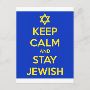 Keep Calm and Stay Jewish ポストカード
