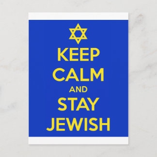 Keep Calm and Stay Jewish ポストカード