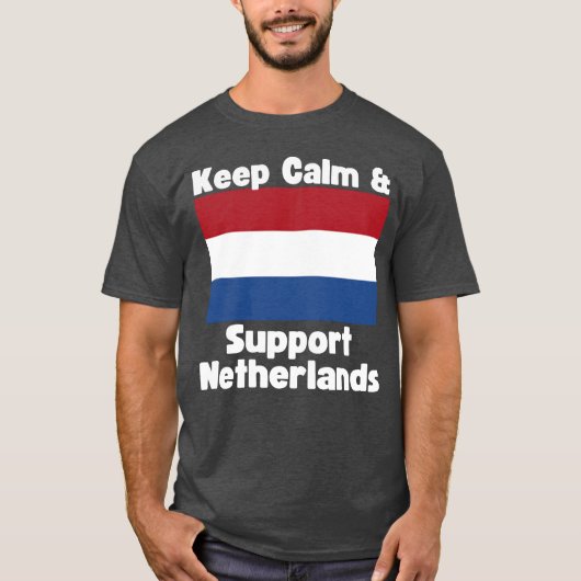 Keep Calm and Support Netherlands boy Tシャツ (正面)