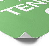 Keep Calm and Tennis On print ポスター (角)