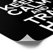 Keep Calm And Train Hard 空手 ポスター (角)