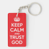 Keep Calm and Trust God キーホルダー (裏面)