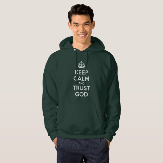 Keep Calm and Trust God パーカ (正面フル)