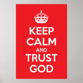 Keep Calm and Trust God ポスター