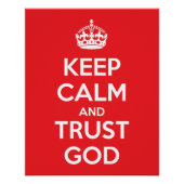 Keep Calm and Trust God ポスター (正面)
