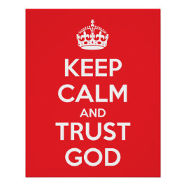 Keep Calm and Trust God ポスター