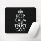 KEEP CALM AND TRUST GOD マウスパッド (マウス)
