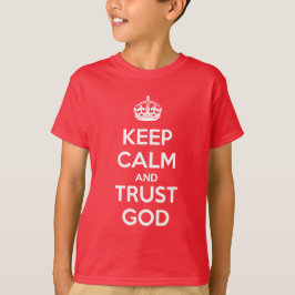 Keep Calm and Trust God Tシャツ