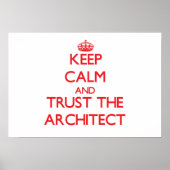 Keep Calm and Trust the Architect ポスター (正面)