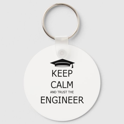 Keep calm and trust the engineer キーホルダー (正面)