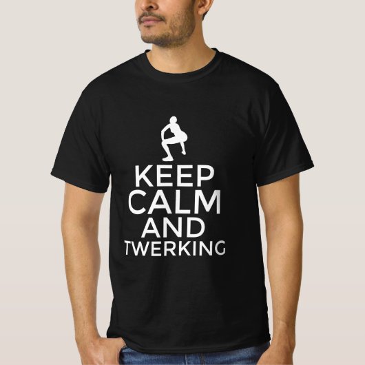 Keep calm and twerking tシャツ (正面)