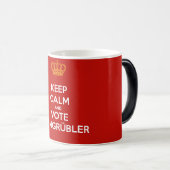 Keep Calm and VOTE Leimgrübler Tasse (RED Edition) モーフィングマグカップ (正面右)