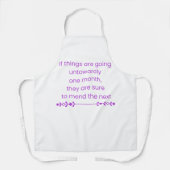 Keep Calm and Wait till next month エプロン (正面)