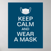 keep calm and wear a mask ポスター (正面)