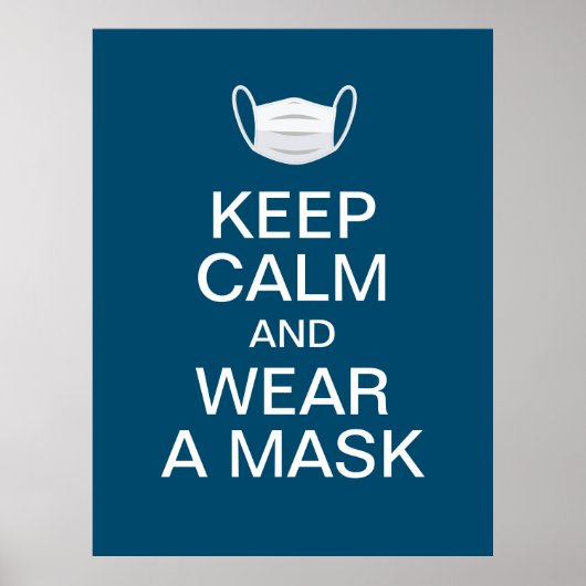 keep calm and wear a mask ポスター (正面)