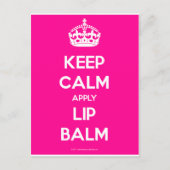 Keep-Calm-Apply-Lip-Balm.pdf ポストカード (正面)