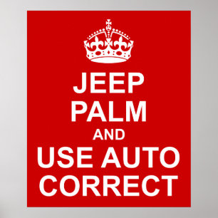 Keep Calm Auto Correct Funny Poster ポスター