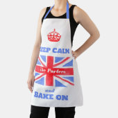 Keep Calm Bake On ユニオンジャック イギリス国旗 ユニセックス A エプロン (インサイチュ)
