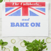 Keep Calm Bake On Union Jack British Flag  キッチンタオル (折り畳み)