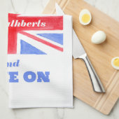 Keep Calm Bake On Union Jack British Flag  キッチンタオル (四つ折り)