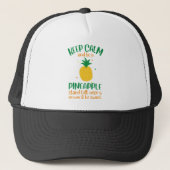 Keep Calm & Be a  Pineapple Summer キャップ (正面)