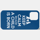 Keep Calm because a Child is Born Case-Mate iPhoneケース (裏面 (横))