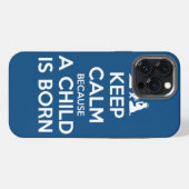 Keep Calm because a Child is Born iPhoneケース (裏面横)