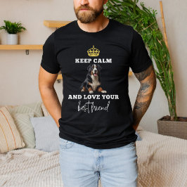 Keep Calm Bernese Tee, Bernese Mountain Dog TShirt Tシャツ