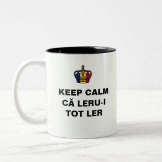 KEEP CALM că leru-i tot ler ツートーンマグカップ