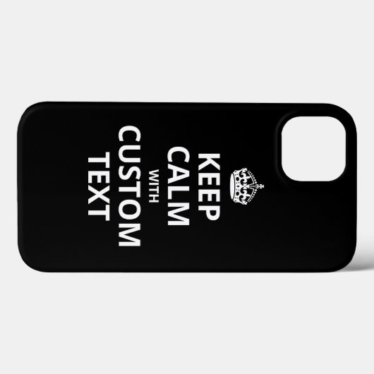 Keep Calm Custom Quote Template iPhone Case Case-Mate iPhoneケース (裏面 (横))