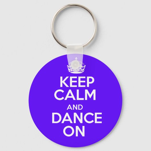Keep calm & dance on キーホルダー (正面)