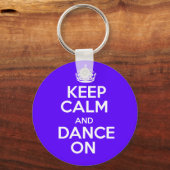 Keep calm & dance on キーホルダー (正面)