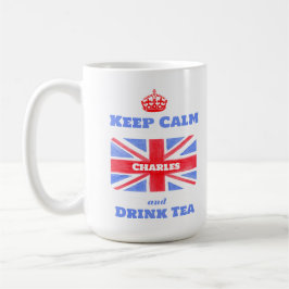 Keep Calm Drink Tea Union Jack British Flag  コーヒーマグカップ