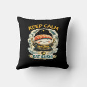 Keep Calm & Eat Sushi – ゼンかわいい寿司 クッション (裏面)
