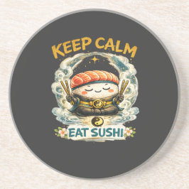 Keep Calm & Eat Sushi – ゼンかわいい寿司 コースター