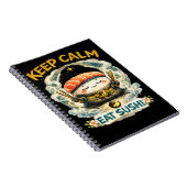 Keep Calm & Eat Sushi – ゼンかわいい寿司 ノートブック (右側)