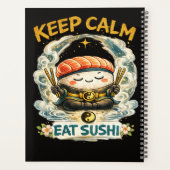 Keep Calm & Eat Sushi – 禅カワイイ寿司 プランナー手帳 (裏面)