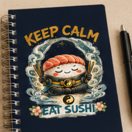 Keep Calm & Eat Sushi – 禅カワイイ寿司 プランナー手帳