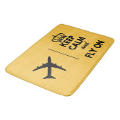 Keep Calm & Fly On,おもしろシンプル バスマット (アングル)