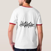 KEEP CALM HO HO HO メンズ クリスマス おもしろ モダン Tシャツ (裏面)