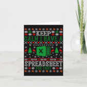 Keep Calm I Have A Spreadsheet For That Christmas  カード (正面)