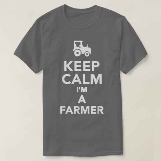 Keep calm I'm a farmer T-Shirt Tシャツ (デザイン正面)
