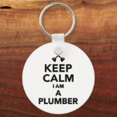 Keep calm I'm a Plumber キーホルダー (正面)