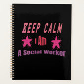 Keep Calm I'm A Social Worker Planner プランナー手帳 (正面)
