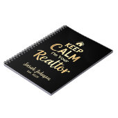 Keep Calm, I'm Your Realtor | 名前入り ノートブック (左側)