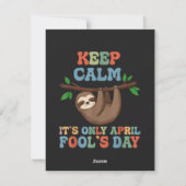 keep calm it's only April fool's day シーズンカード (裏面)