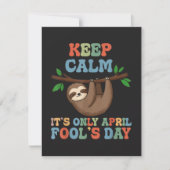 keep calm it's only April fool's day シーズンカード (正面)