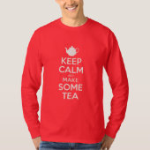 Keep  Calm - make tea    Tシャツ (正面)