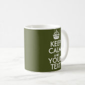 Keep Calm Mug Custom Design Personalized Gift コーヒーマグカップ (正面右)