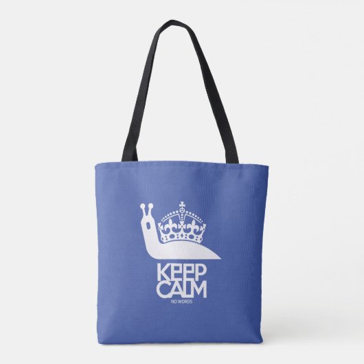 KEEP CALM NO WORDS BY MASANSER トートバッグ (裏面)